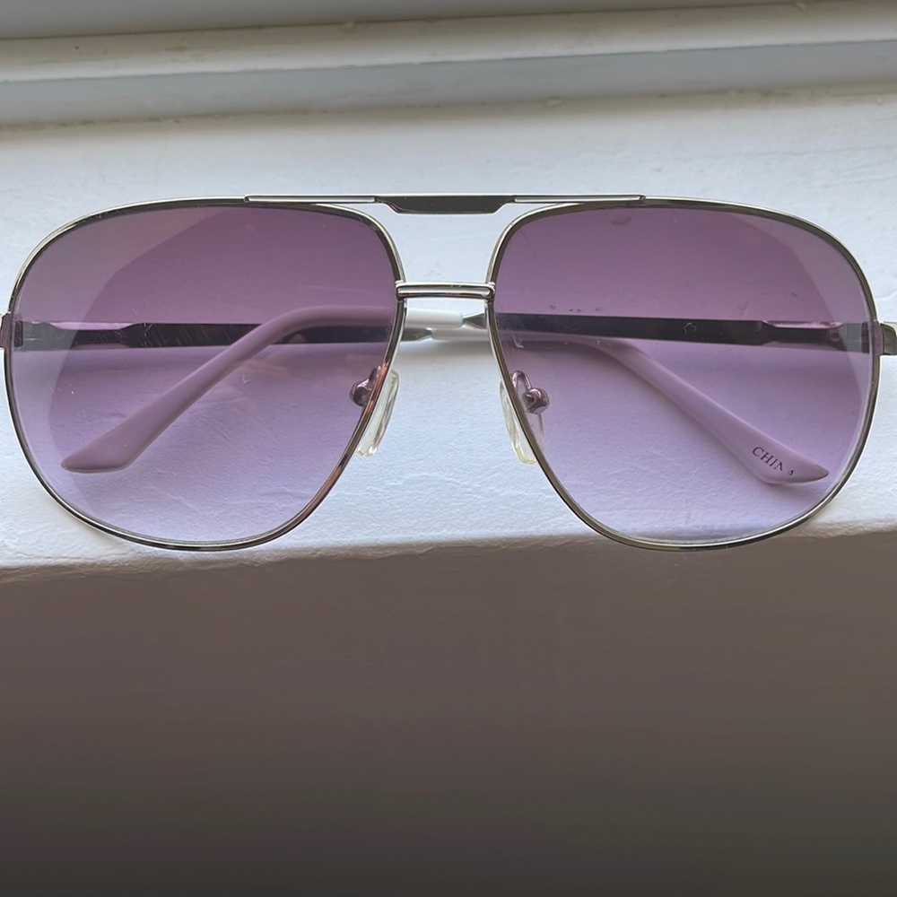 Silver Aviator Sunglasses. Great condition.